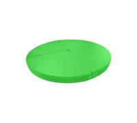 YUEKOPOU Tapis de danse rond pliable, coussin de sécurité en mousse de cuir antidérapant, tapis d'exercice portable à absorption des chocs,(Green,120cmx3cm(47"x1 1/8"))