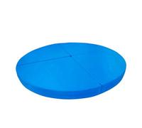 YUEKOPOU Tapis de danse, tapis d'exercice rond pliable et portable, coussin de protection en mousse de cuir antidérapant, for pole dance,(120cm,10cm Thick)
