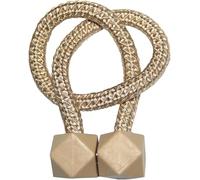 YUEKOPOU Tie-Backs Ajustables, Tie-Backs pour Rideaux Magnetic Ball Curtain Tiebacks Multicolor 46cm(Dark Beige)