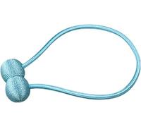 YUEKOPOU Tie-Backs Ajustables, Tie-Backs pour Rideaux Magnetic Roll Curtain Tiebacks 1 Pc Multicolor 45-50 cm(Sky Blue)