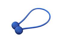 YUEKOPOU Tie-Backs Ajustables, Tie-Backs pour Rideaux Magnetic Roll Curtain Tiebacks 1 Pc Multicolor 45-50 cm(Sapphire Blue)