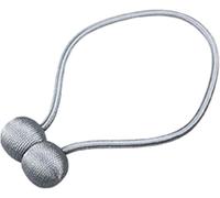 YUEKOPOU Tie-Backs Ajustables, Tie-Backs pour Rideaux Magnetic Roll Curtain Tiebacks 1 Pc Multicolor 45-50 cm(Dark Grey)