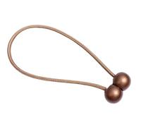YUEKOPOU Tie-Backs Ajustables, Tie-Backs pour Rideaux Magnetic Wood Ball Buckle Clips Curtain Tiebacks Pack of 4 Multicolor 50cm(Golden)