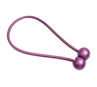 YUEKOPOU Tie-Backs Ajustables, Tie-Backs pour Rideaux Magnetic Wood Ball Buckle Clips Curtain Tiebacks Pack of 4 Multicolor 50cm(Purple)