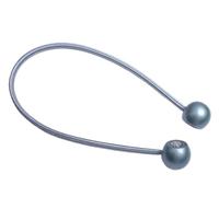 YUEKOPOU Tie-Backs Ajustables, Tie-Backs pour Rideaux Magnetic Wood Ball Buckle Clips Curtain Tiebacks Pack of 4 Multicolor 50cm(Blue Grey)