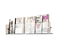 YUEKOPOU Wall Mounted Floating Shelves - Acrylic Magazine Rack Holder for Living Room, Office, and Library(80cm(31 1/2)