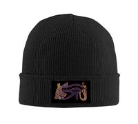 YUELEKANG Egyptian Eye of Horus Stylish Winter Warm Knit Cap Beanie Hat