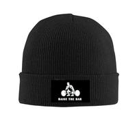 YUELEKANG Raise The Bar Gym Workout Weightlifting Trendy Winter Warm Knit Cap Beanie Hat
