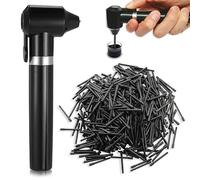 Yuelong Kit de mélangeur d'encre, mélangeur de pigments avec 100 bâtons de mélange pour sourcils, encre de maquillage, agitateur électrique pour fournitures de maquillage