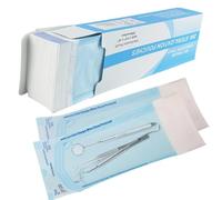 Yuelong Lot de 200 sacs de stérilisation auto-scellants de 8,9 x 25,4 cm, sacs de stérilisation autoclave pour outils à ongles, papier de qualité, jetables, accessoires de tatouage dentaire, sac de