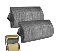 Yuemeuy 2 Pièces Coussin Repose Tete | Coussin De Soutien De La Nuque pour Jardin | Appui Tete Canape Fauteuil | Oreiller De Chaise Longue Ergonomique Amovible pour Chaises Pliantes D'extérieur