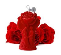 Yuemeuy Bougies Saint Valentin | de Soja avec Parfum | Décoration de Fête Bougie à la Rose - Cadeau Pour Elle Lui Petit Ami Amoureux Couple Anniversaire Mariage