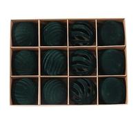 Yuemeuy Boules De Noël Ornements - Rouge Et Vert en Velours Incassable,Ensemble De Décorations De Boules De Fête pour Sapin De Noël | pour Extérieur Cheminée Cuisine Chambre À Coucher Salon Ferme