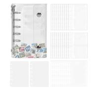 Yuemeuy Classeur De Rangement Pour Autocollants,Album Dossier Transparent Pour Scrapbooking,Carnet Organisateur D Autocollants Avec Double Verrou | Pour Planificateur Scrapbook Cartes Fichiers