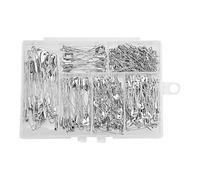 Yuemeuy Épingles de Sûreté Taille Assortie - 300 Pièces Épingles de Sûreté Argent Tailles Assorties | 6 Tailles Différentes avec Boîte de Rangement Accessoires de pour Vêtements et Broches et
