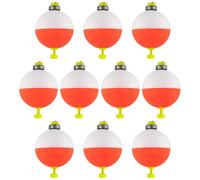 Yuemeuy Flotteurs de Pêche,Lot de 10 Flotteurs Ovales | Fournitures pour Pêcheurs Plombés en Mousse EVA pour Débutants en Eau Douce