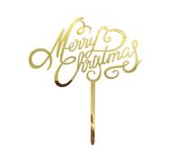 Yuemeuy Gâteau de Noël, Noël Cupcake Toppers Or rouge blanc Ornement de gâteau de Glitter Choix de desserts de pour la décoration de gâteau de fête de Fournitures de vacances