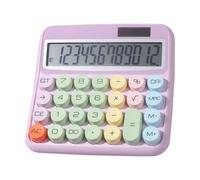 Yuemeuy Grande Calculatrice - Calculatrice de Bureau 12 Chiffres avec Grand Écran,Machine à Additionner Écran Inclinable à 15 Degrés Couleurs pour Travail Études Comptabilité Maison Bureau