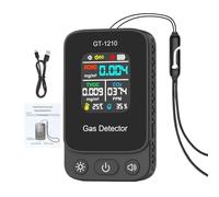 Yuemeuy Mesureur de Qualité d'air Intérieur | Capteur en Temps Réel - Détecteur d'air Portable avec Mesure De Température Et D'Humidité pour La Maison - pour Maison Chambre Bureau Voiture Hôtel