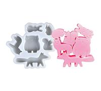 Yuemeuy Moules À Résine Animaux | Moule De Moulage pour Ciment Artisanal,Modèles en Silicone Faciles À Démouler pour Plâtre Adolescents Adultes Artistes Enseignants Élèves