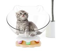 Yuemeuy Panier pour Chat Mignon, Coussin de Jeu Éducatif pour Chats Mignon, Plateau Tournant Antidérapant Nid Surélevé Jouets Interactifs pour Dormir et Jouer