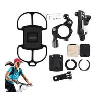 Yuemeuy Porte-Téléphone pour Vélo | Pince Universelle Rotative Ajustable à 360 Degrés | Support Guidon Téléphone - pour Randonnée Appels Vidéo Navigation Enregistrement Streaming GPS