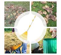 Yuemeuy Râteau de Jardin en Eventail 14 Dents - Râteau pour Gazon Et Terrasse,Balai Éventail Ergonomique pour Pelouse Extérieur Gravier Camping Terrasse Jardin