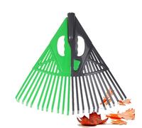 Yuemeuy Râteau Pour L'Extérieur,Outil de Jardinage Ergonomique Anti-Dérapant en Forme d'Éventail,Râteau Déchaumeur pour Pelouse | pour les Cours, Balcons, Terrasses, Allées, Patios, Jardins et Porches