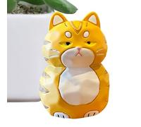 Yuemeuy Statuettes Miniatures De Chat,Animal Sculpture - Petite Sculpture en Résine Mignonne pour Adultes Bureau Anniversaire Décoration