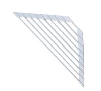 Yuemeuy Support Mural pour éponge - Tapis d'égouttage Triangulaire antidérapant et Enroulable | Égouttoir par-Dessus l'évier - pour Plan de Travail, Maison, Location, Appartement, dortoir, hôtel,