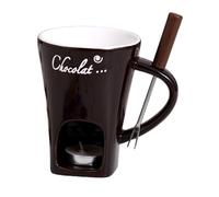 Yuemeuy Tasses À Fondue Au Chocolat, Ensemble À Fondue Avec Bougies À Thé, Tasse À Chocolat Personnelle En Céramique, Tasses À Fondue Avec Fourchettes, Tasse À Fondre Pour Chocolat, Fromage, Beurre