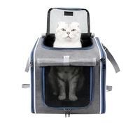Yuemeuy Transporteur De Chien pour Vélo,Sac Portable Respirant,Panier De Guidon De Vélo pour Chien - pour La Sécurité en Extérieur Les Déplacements Les Voyages La Marche La Famille Le Cyclisme Et Les