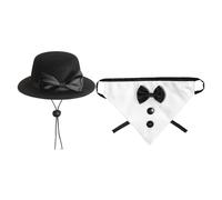 Yuemeuy Vêtements pour Oies de Porche | Costume Pour Oie Statuaire - Couvre-Chefs Et Nœuds Papillon Pour Animaux De 58 Cm Pour Décoration Intérieure Mariage Vitrine Bord De Piscine Plage Et Bord De
