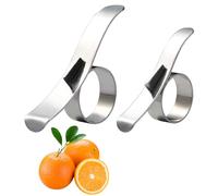YUEMING 2 Pièces Éplucheur de Pelage Orange, Éplucheur D'orange Éplucheur de Fruits D'agrumes en Acier Inoxydable Eplucheur Facile d’Orange Trancheur Gadget de Cuisine