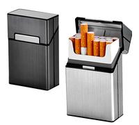 YUEMING 2 Pièces Etui Cigarette, Porte Boîte de Cigarette, Anti-Extrusion Homme Porte Cigarette Femme en Aluminium Etui Paquet Cigarette Paquet de Cigarettes pour emballages Entiers 20pcs