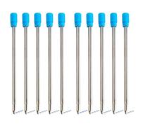 YUEMING 20 Pièces Recharges de Stylo à Bille en Métal Recharges de Stylo Écriture Lisse 7 Cm et 1 mm Pointe Moyenne (bleu)
