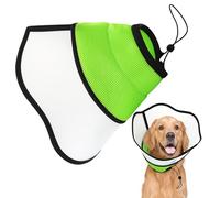YUEMING Collerette pour Chien, Anti-Morsure Protection Cône Collerettes pour Chien Chat de Chiot, Protecteur de Cône de Cou Réglable pour Chiens Récupération après Chirurgie et Blessures(L)