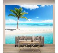 YueMingDi 3D Créatif Salon Décoration Blanc Nuage Bleu Vue Mer Bureau Bureau Bureau Fond D’Écran-430Cm×300Cm