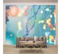 YueMingDi 3D Moderne Murale Décoration Chambre À Coucher Dessin Animé Lignes Colorées Paysage Salon Chambre À Coucher Fond Art Mural-200Cm×140Cm