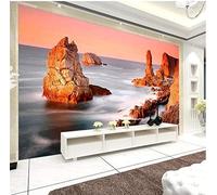 YueMingDi 3D Moderne Murale Décoration Chambre À Coucher Sommet Montagne Plage Vue Mer Tv Chambre À Coucher Fond D’Écran Salon Murale-200Cm×140Cm