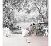 YueMingDi 3D Mural Art Chambre Minimaliste Plante Arbre Tv Chambre Papier Peint Salon Murale-200Cm×140Cm