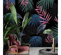 YueMingDi Plantes Colorées Texture De Feuille Fond D’Écran Décoration De La Maison Tv Chambre À Coucher Fond De Salon-250Cm×170Cm