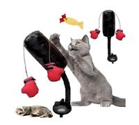 YUEMOL Costume d'Halloween pour chat - Jouet de boxe interactif pour chat - Sac de frappe autonome - Jouet anti-stress pour chatons - Jouet d'entraînement durable contre les rayures