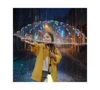 YUEMOL Parapluie Led Led parapluie lumineux transparent LED avec lampe poche crée une atmosphère rêve for vous, le parapluie convient aux anniversaires, mariages et fêtes de Noël(Colored light)