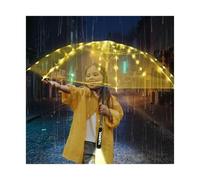 YUEMOL Parapluie Led Led parapluie lumineux transparent LED avec lampe poche crée une atmosphère rêve for vous, le parapluie convient aux anniversaires, mariages et fêtes de Noël(Warm light)