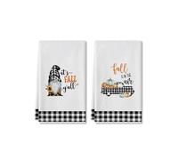 YUEMOL Torchon Automne Lot de 2 Serviettes rectangulaires Ultra Douces et très absorbantes for Thanksgiving, for la Maison, la Salle de Bain, la Cuisine, décoration de Vacances - 45,7 x 71,1 cm(B)