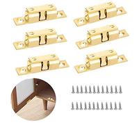 Yuemuop 6 Pièces Armoire à Double Serrure à Bille, Réglables Loquet de Fermeture de L'armoire, Double Loqueteau à Billes pour Utilisé l'installation Dans les Maisons les Armoires de Bureau etc