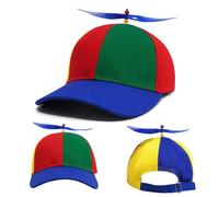 Yuemuop Chapeau D'hélicoptère, Baseball Coloré Patchwork Chapeau, Cotton Casquette de Baseball Libellule pour Les Fêtes Festivals Comédie