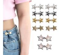 YUEnAttente Pince Pantalon Trop Large 10 Paires Serre Taille Pantalon Ajustable Décoration Étoile Sans Couture Pour Jean Résout Pantalon Trop Grand