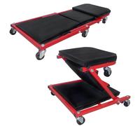 YUENFONG Chariot 2 en 1 avec rembourrage souple et 6 roulettes pivotantes à 360° à roulement à billes, charge maximale : 150 kg (92 x 44 x 12 cm)